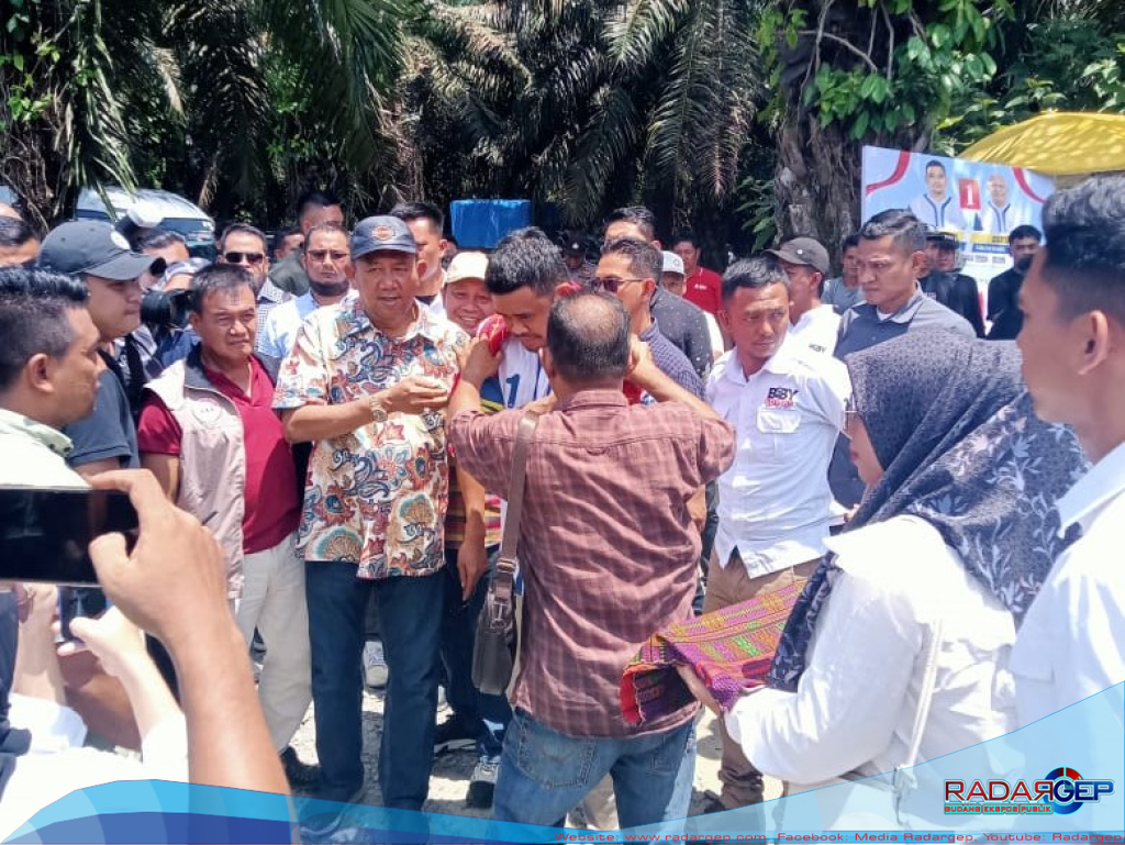 Satgas Ops Mantap Praja Lakukan Pengamanan Kampanye Dialogis Calon Gubernur Sumut dan Calon Bupati Langkat